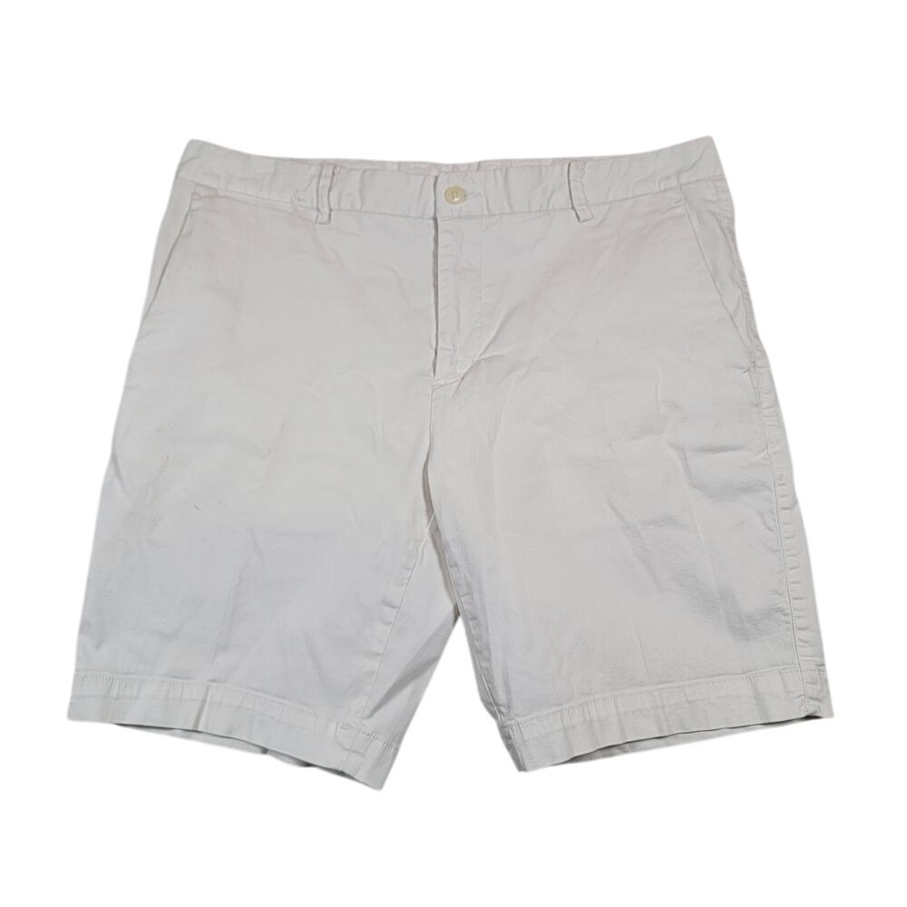 B.Draddy Men's Golf Chino Short‎ Sz 34 White Stretch READ DESCRIPTION